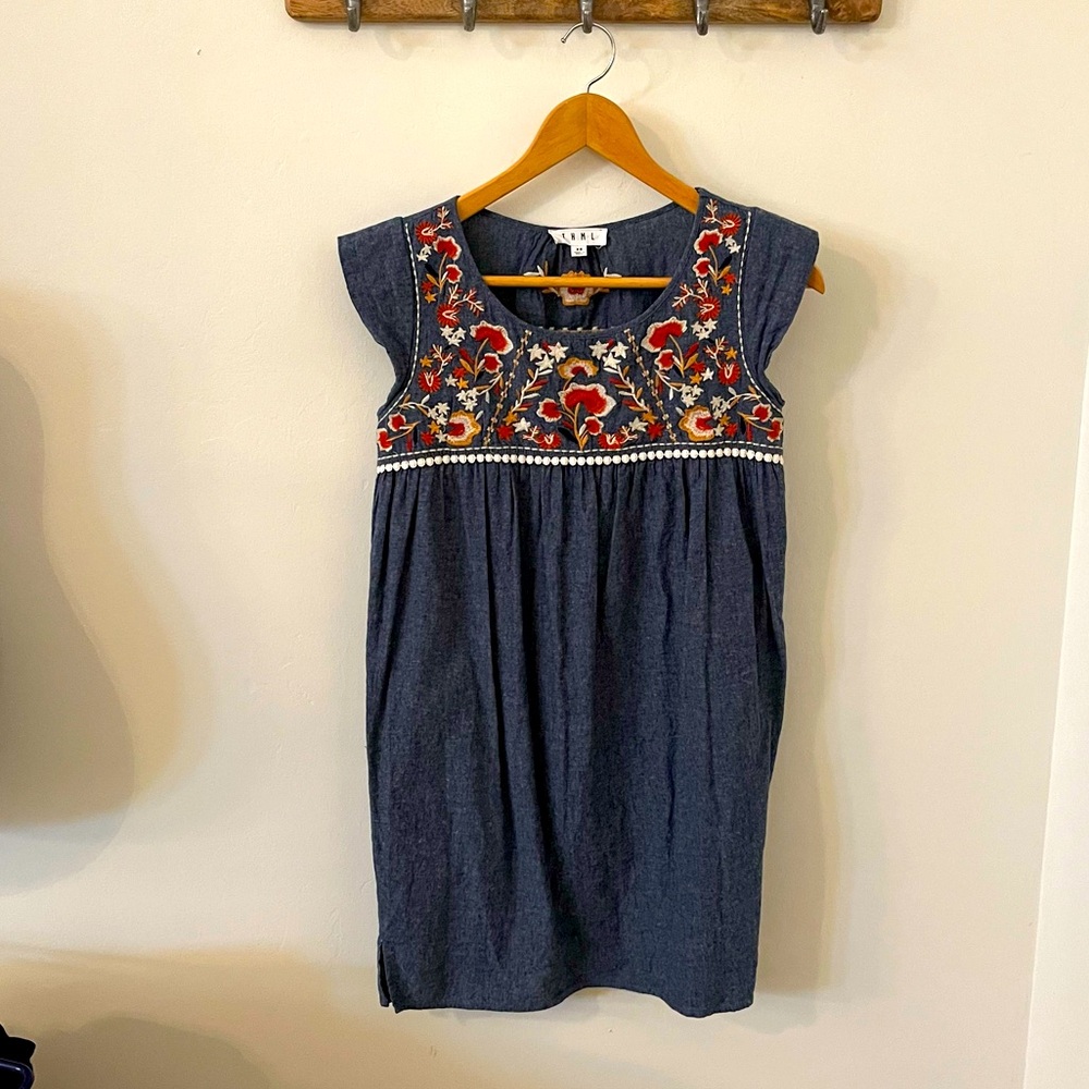 THML Sz XS Denim Dress EUC